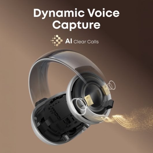 Auriculares SOUNDCORE Aeroclip inalámbricos True Wireless Bluetooth 5.4 para llamadas, música y deporte Champán Blanco