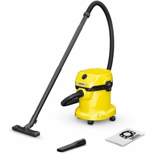 Aspirador Industrial Karcher WD 2 PLUS 1000W Seco e Húmido Depósito 15L