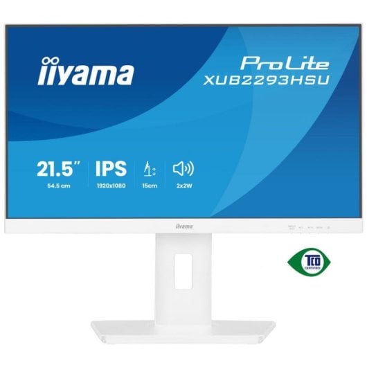Monitor iiyama ProLite XUB2293HSU-W7 21.5" FullHD 100Hz IPS 1ms USB Lautsprecher Weiß