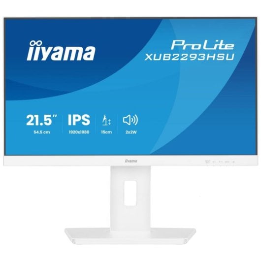 Monitor iiyama ProLite XUB2293HSU-W7 21.5" FullHD 100Hz IPS 1ms USB Lautsprecher Weiß