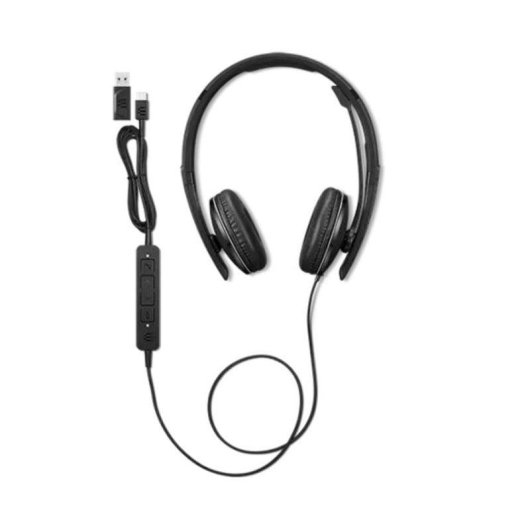 Auriculares Lenovo 4XD1M39029 con cable USB-C Circumaurales con Cancelación de Ruido y Micrófono Negros