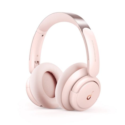 Auriculares Soundcore Life Q30 inalámbricos Bluetooth mit aktiver Geräuschunterdrückung, Mikrofon, rosa