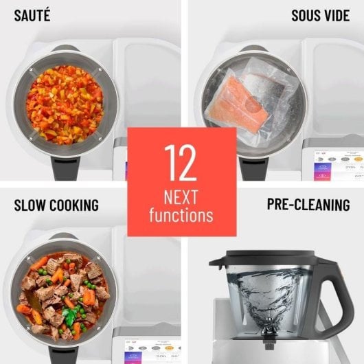 Robot de Cocina Taurus Mycook Next 2000W 3,75L Blanco Inducción Pantalla 10" Wifi