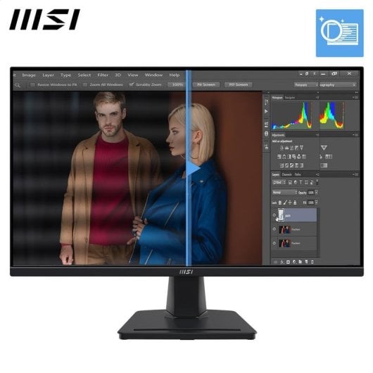 Monitor MSI Pro MP245G 23.8" FullHD 100Hz IPS 4ms Altavoces Montaje VESA