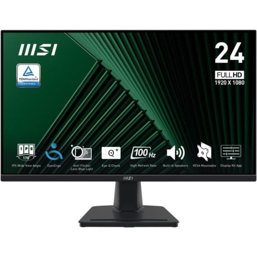 Monitor MSI Pro MP245G 23.8" FullHD 100Hz IPS 4ms Altavoces Montaje VESA