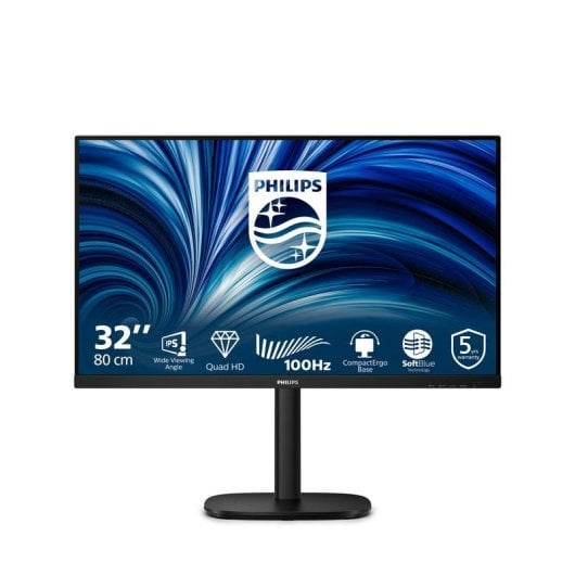 Écran PC Philips 3000 series 32B2N3500/00 31,5" Quad HD 100Hz IPS Haut-parleurs USB Réglable