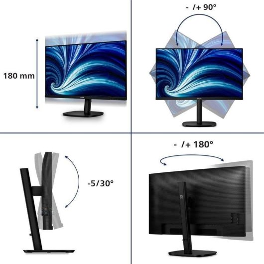 Monitor Philips 32B2N3500/00 31,5" Quad HD 100Hz IPS USB Altavoces Tiempo de Respuesta 4ms