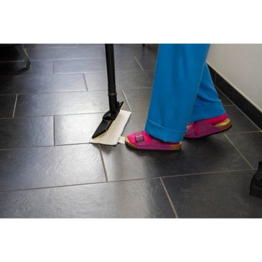 KARCHER EasyFix Universelles Bodenwischtuch-Set, 2 Stück, Weiß/Gelb, Mikrofaser