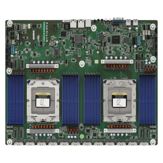 Carte mère ASRock TURIN2D24G-2L+  AMD SP5 DDR5 48 Go DIMM EATX AST2600 IPMI Gigabit