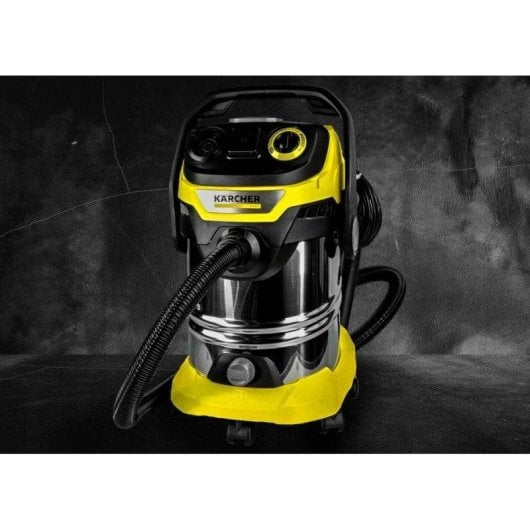 Bidone Aspiratutto KARCHER WD 6 P S V-30/6/22/T 1300W 30L Secco e Umido Acciaio Inox