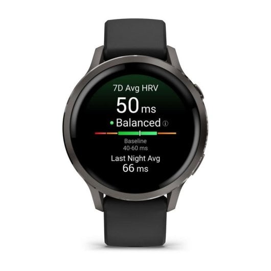 Garmin Venu 4 Bluetooth GPS 41mm AMOLED Noir M Suivi SpO2 Pulsomètre Étanche 5 ATM
