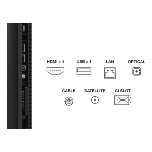 TV TCL QD-Mini LED 50C6K 50" 4K Ultra HD Smart TV Metallic WiFi