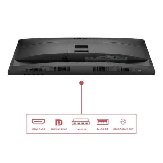 Monitor AOC Q27E4CV 27" Quad HD 120Hz IPS Altura Ajustável Altifalantes 4ms