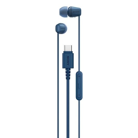 Auricolari Sony IER-EX15C con cavo USB-C per chiamate e musica, microfono integrato, rosa