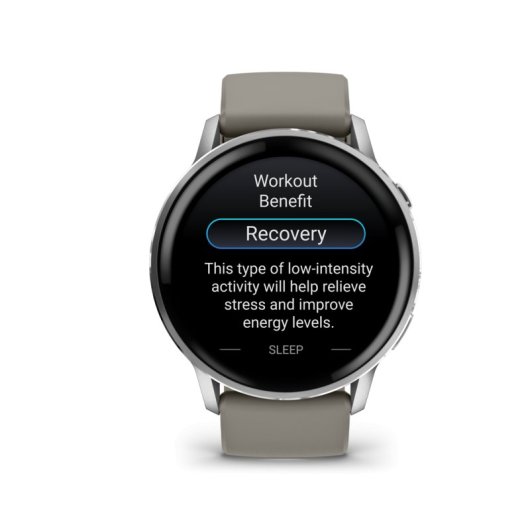 GARMIN Venu 4 Bluetooth GPS WiFi 45mm AMOLED Gris Argent M Étanche 5 ATM SpO2 Pulsomètre Sommeil