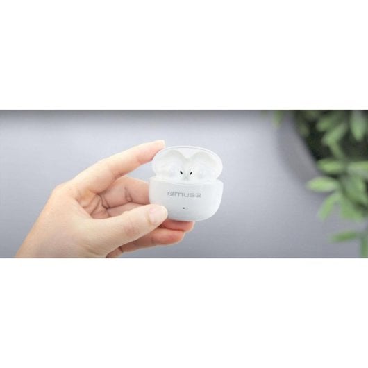 Auricolari Muse M-270 TWS wireless Bluetooth impermeabili microfono touch bianchi
