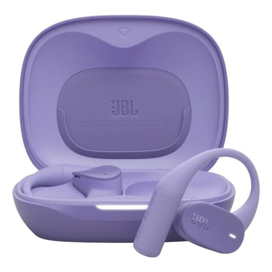 Auriculares JBL Sense Lite inalámbricos Bluetooth para música, Micrófono, protección IP54, color púrpura