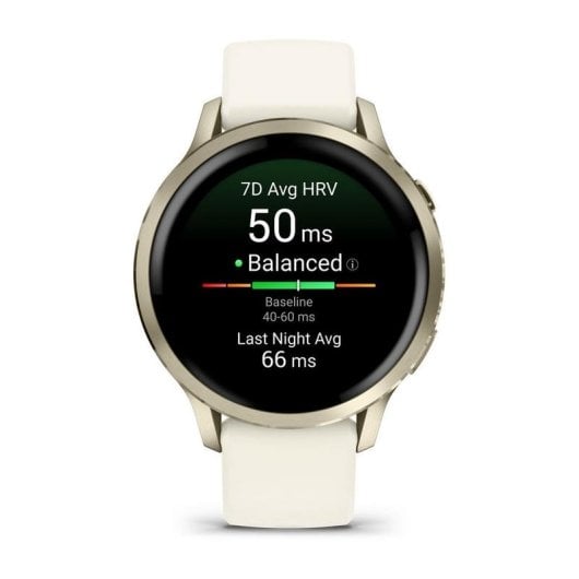 Garmin Venu 4 Bluetooth GPS WiFi 41mm AMOLED Blanc M Pulsomètre SpO2 Suivi Sommeil