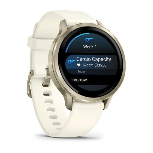 Garmin Venu 4 Bluetooth GPS WiFi 41mm AMOLED Blanc M Pulsomètre SpO2 Suivi Sommeil