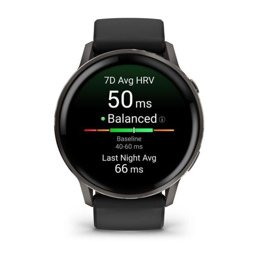 Garmin Venu 4 Bluetooth GPS WiFi 45mm AMOLED Schwarz M Wasserdicht 5ATM SpO2 Herzfrequenz Schlafmonitor