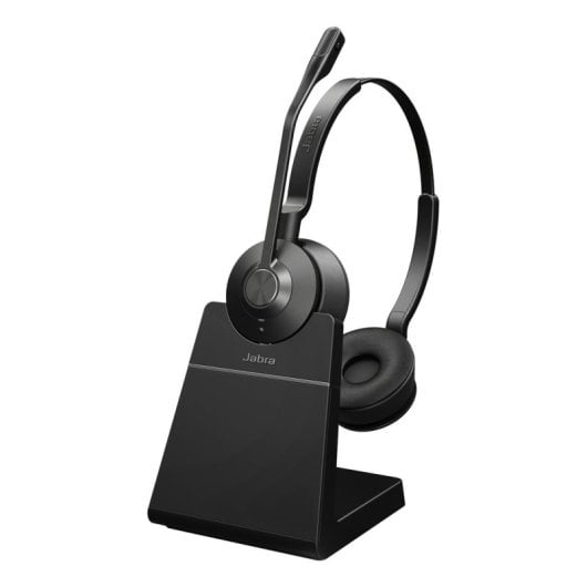 Auricolari Jabra Engage 55 SE Wireless DECT per Ufficio con Microfono e Cancellazione Rumore Nero