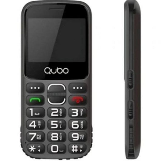 Qubo X-230BKC 4G Telefono Cellulare per Anziani Nero Dual SIM 2,31"