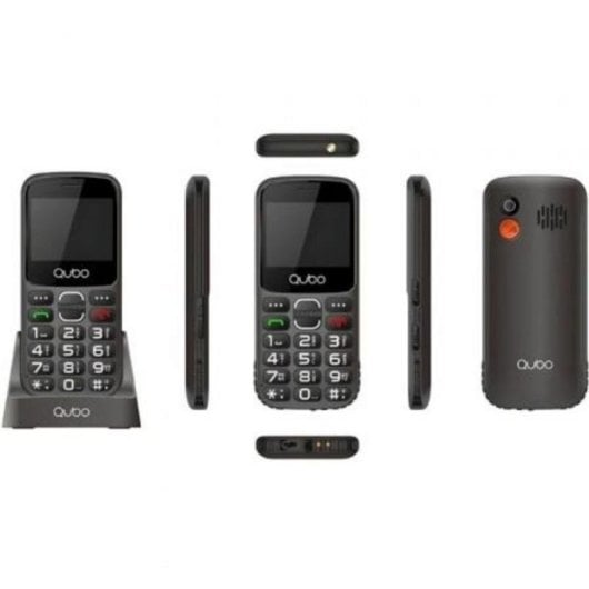 Qubo X-230BKC 4G Telefono Cellulare per Anziani Nero Dual SIM 2,31"