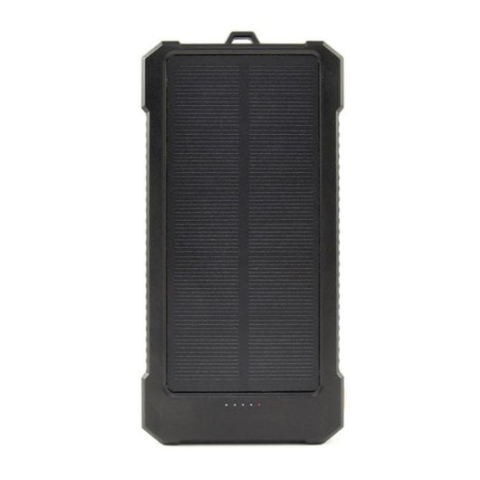 Gembird 10000 mAh Solar Power Bank, LiPo, 3,7 V, Schwarz