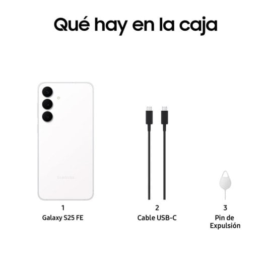 Samsung Galaxy S25 FE 8GB 256GB 6.7" Blanco Versión Importada EU
