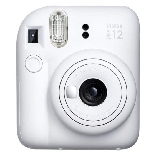 Câmara Instantânea Fujifilm Instax Mini 12 Pack Iconique Flash Espelho Selfie Branco