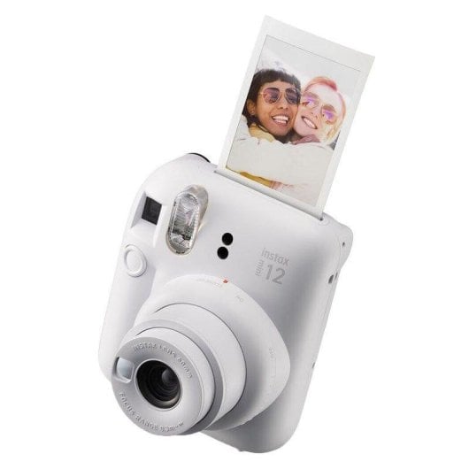 Caméra Instantanée Fujifilm Instax Mini 12 Flash Exposition Auto Pack Cadeau Blanc