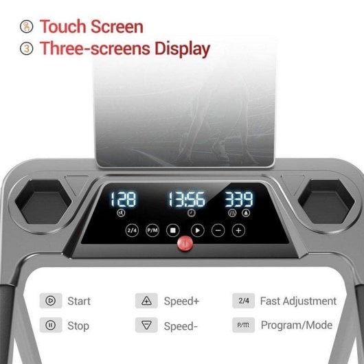 ROBORE SF20 Klappbares Laufband mit 12 % Steigung, 12 km/h, 3.0 HP