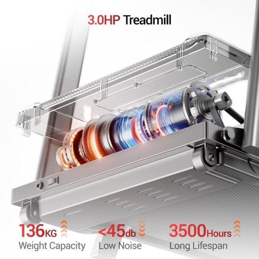 ROBORE SF20 Klappbares Laufband mit 12 % Steigung, 12 km/h, 3.0 HP