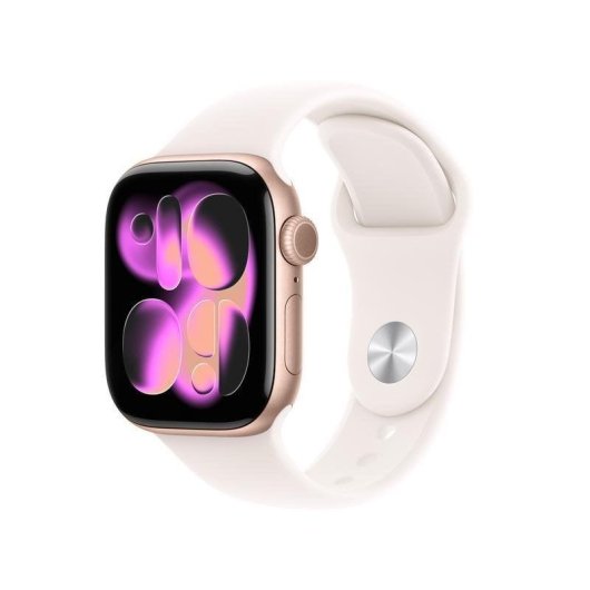 Apple Watch Series 11 GPS NFC 42mm OLED Rose Gold Rose M/L Étanche 50m SpO2