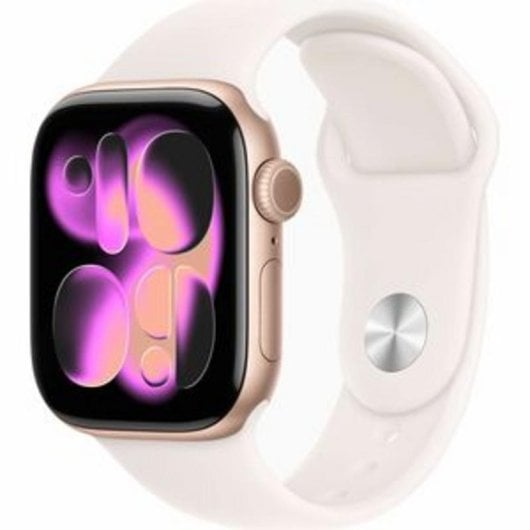 Apple Watch Series 11 GPS NFC 42mm OLED Rose Gold Rose M/L Étanche 50m SpO2