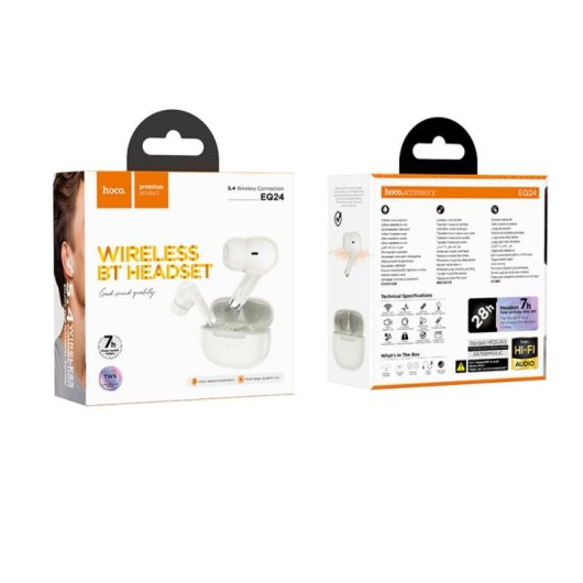 Auriculares Hoco EQ24 sans fil Bluetooth 5.4 usage quotidien commande tactile Monet Gold