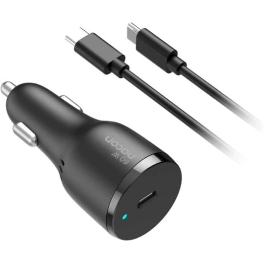 Nacon Adaptador de Carregamento Rápido para Carro 60W para Nintendo Switch, Switch 2, Smartphone, Tablet e PC
