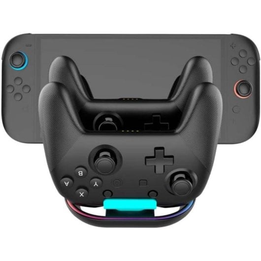Nacon Supporto di ricarica per Nintendo Switch e 2 Controller Switch Pro
