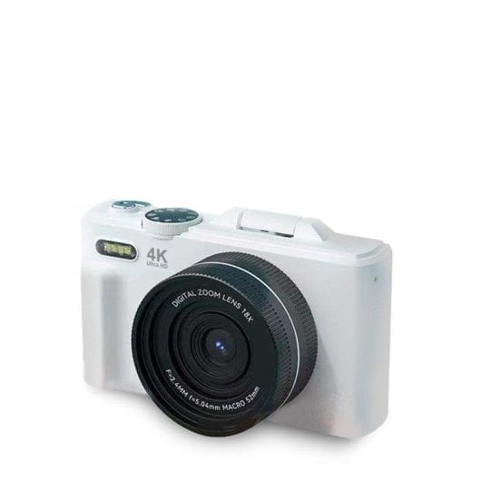 Prixton Câmara Digital Xplorer DV900 4K 64MP Ecrã Flip WiFi Branca