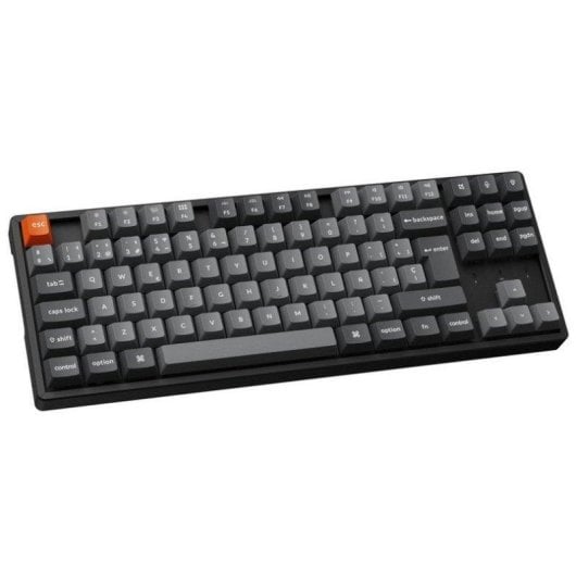 Teclado Keychron K8 Max mecánico Swappable tenkeyless layout ES RGB aluminio