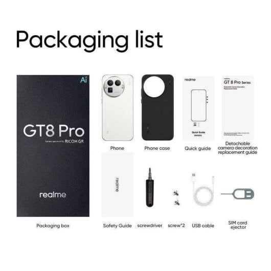 Realme GT 8 Pro 5G 16GB 512GB 6.79" Diary White