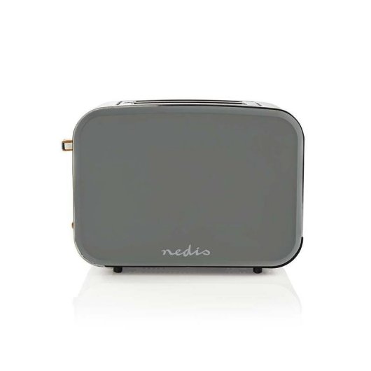 Grille-pain Nedis KABT510EGY 2 tranches inox gris 900W 6 niveaux