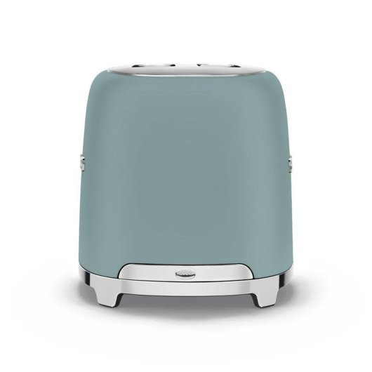 Grille-pain rétro Smeg TSF01EGMEU 2 fentes larges 950 W 6 niveaux Réchauffage Décongélation Bagel Vert émeraude mat