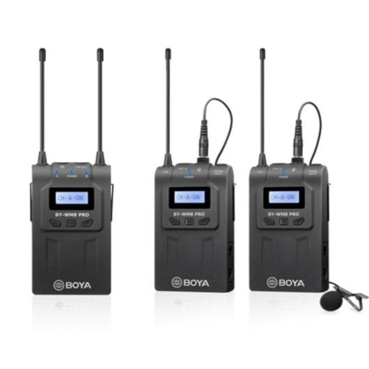 Microphone BOYA BY-WM8 Pro-K2 UHF omnidirectionnel sans fil stéréo