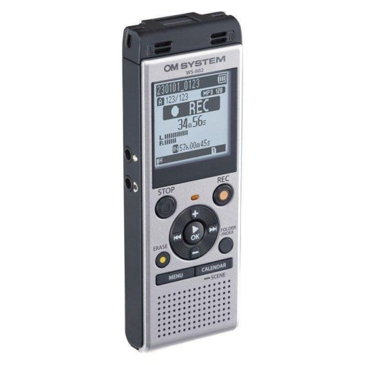 Mikrofon OM SYSTEM WS-882 USB Stereo mit Filterung und microSD