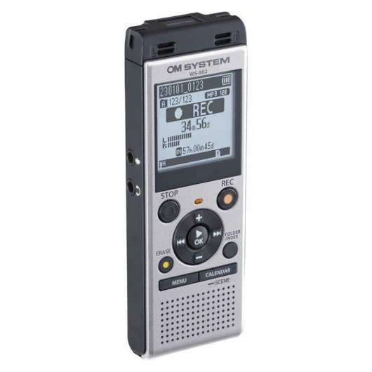 Mikrofon OM SYSTEM WS-882 USB Stereo mit Filterung und microSD
