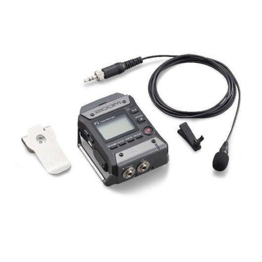 Microphone Zoom F1-LP Lavalier enregistreur portable USB omnidirectionnel avec réducteur de bruit