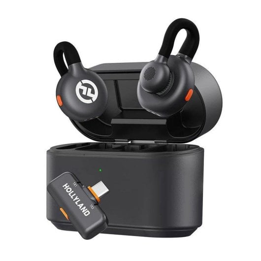 Mikrofon Hollyland Lark M2S USB-C Lavalier omnidirektional titanclip ENC