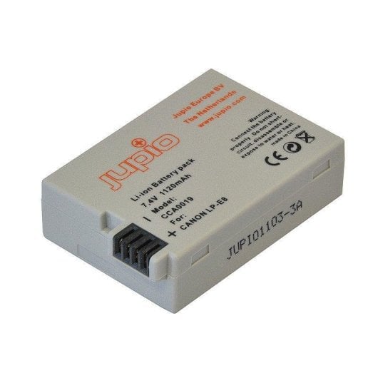 Bateria Jupio LP-E8 1120 mAh 7,4 V Ião de Lítio Branco