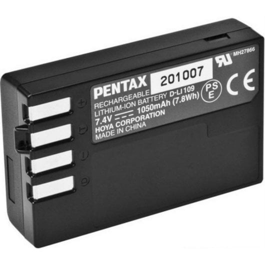 Bateria Pentax D-LI109 1050 mAh 7,4 V Ião de Lítio para Câmara K-r